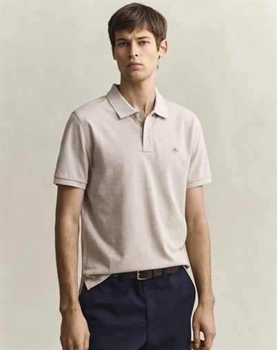 Gant - Reg Shield Polo - Oat Melange